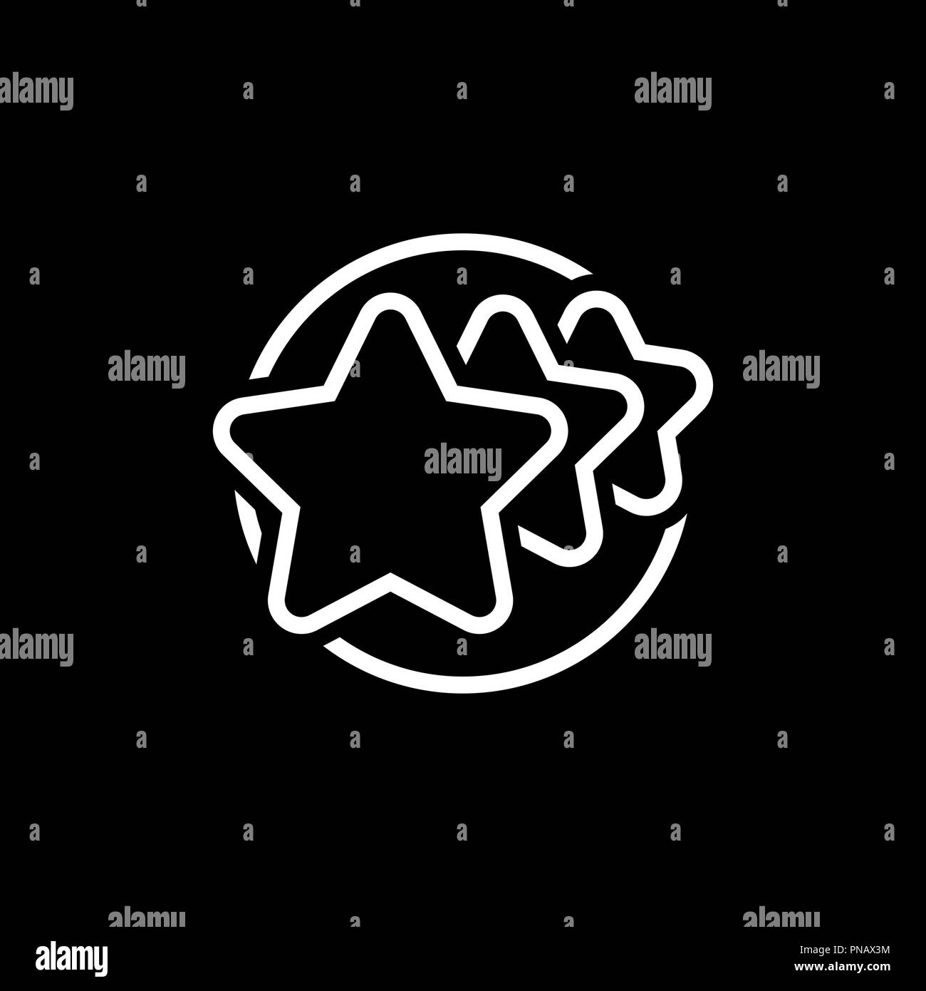 Évaluation de la clientèle icône Ligne. Illustration de Vecteur