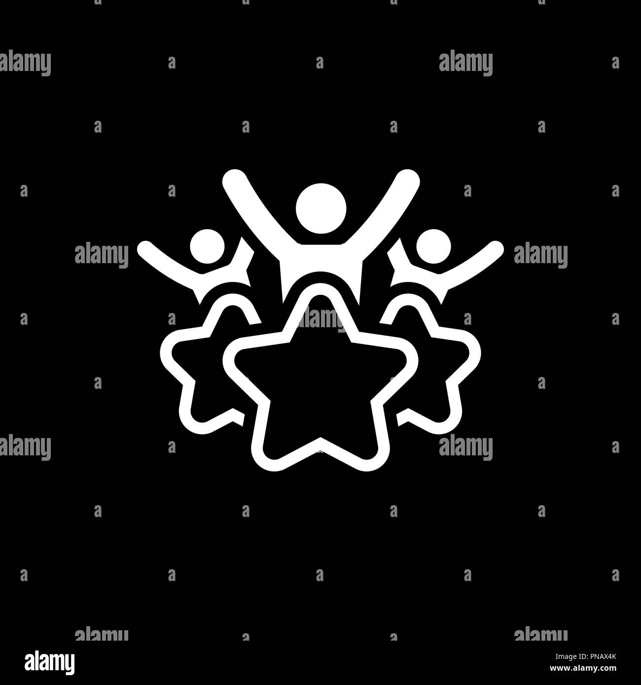 L'icône de la ligne de l'expérience client. Illustration de Vecteur