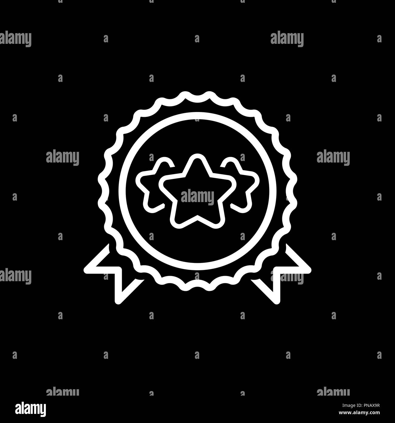 L'icône de la ligne de meilleur choix. Illustration de Vecteur