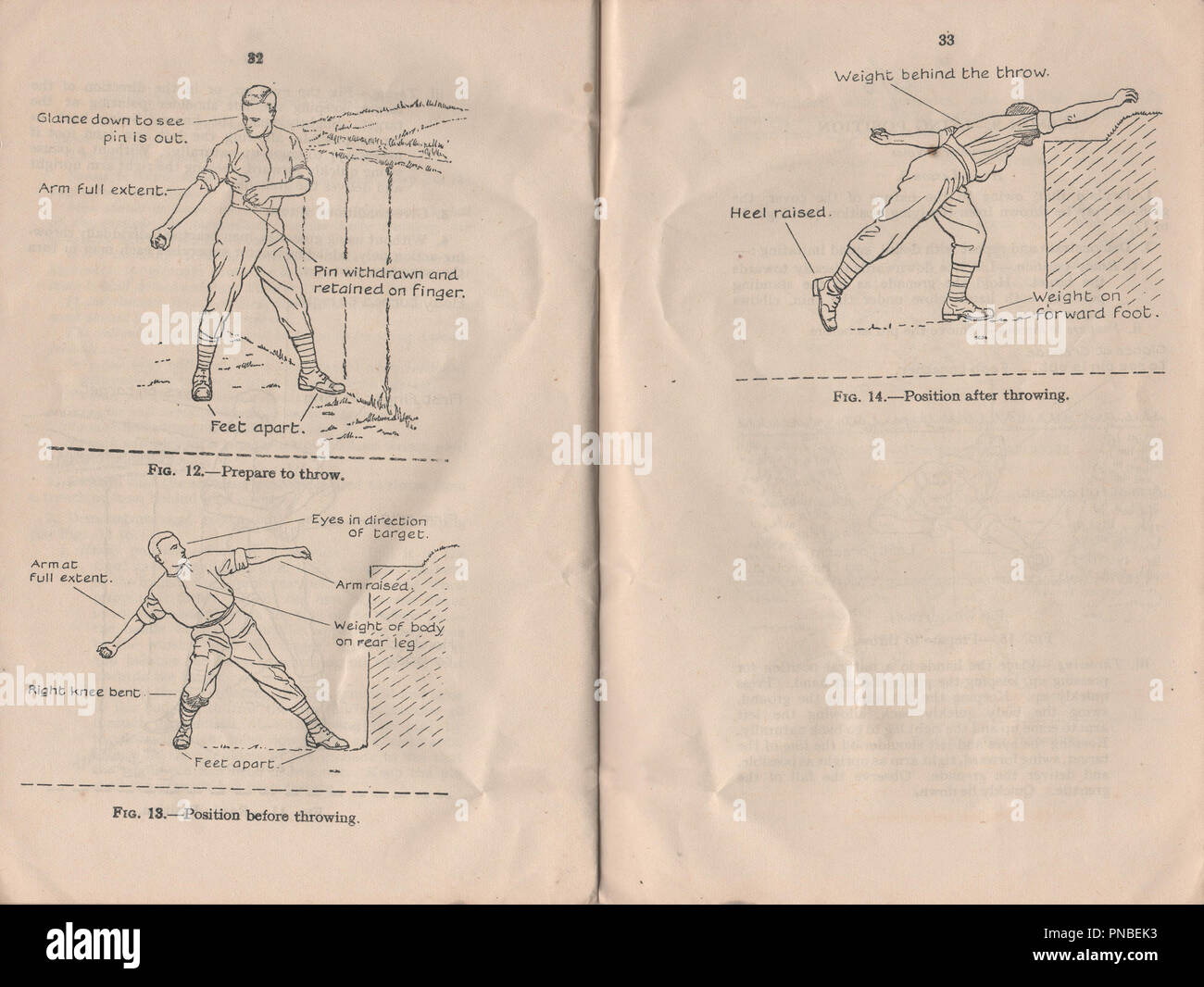 Manuel de formation sur les armes légères 1 Volume 13 Numéro de brochure ou de grenades Mills bomb publié en 1937 pour fournir des instructions aux militaires britanniques sur l'utilisation de la grenade à main pendant la période d'avant guerre et la seconde guerre mondiale Banque D'Images