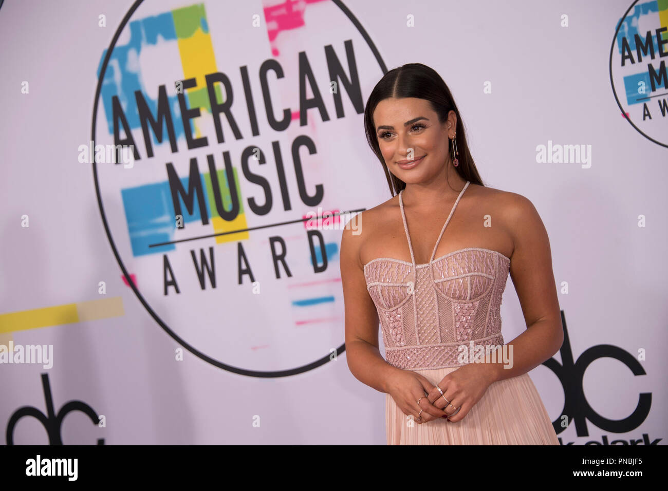 Les American Music Awards 2017(r) - le "American Music Awards 2017", le plus grand fan-voté award show, diffuse en direct de la Microsoft Theatre de Los Angeles le dimanche, Novembre 19, 2017, sur l'ABC. LEA MICHELE référence #  33481 085 pour un usage éditorial uniquement - Tous droits réservés Banque D'Images
