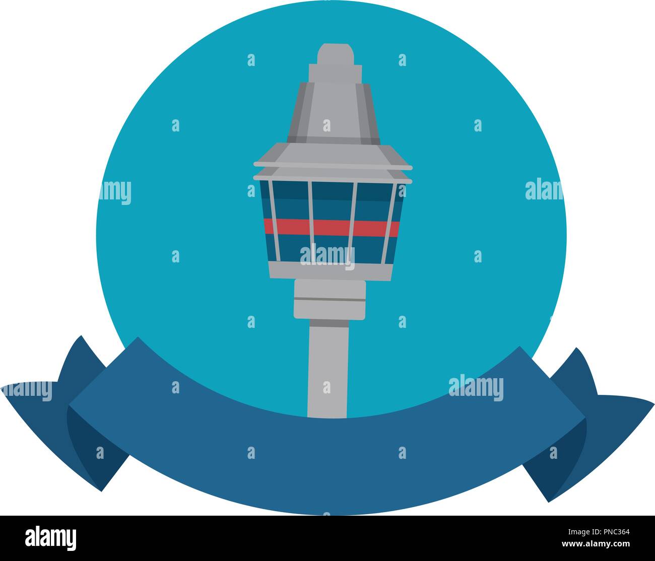 Tour de Corée Séoul Illustration de Vecteur