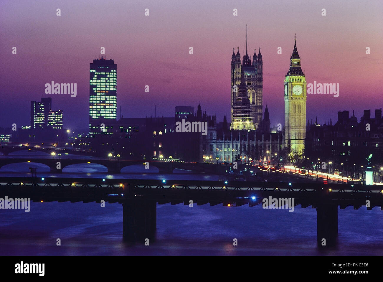 Les chambres du Parlement, Londres, Angleterre, Royaume-Uni. Circa 1980 Banque D'Images