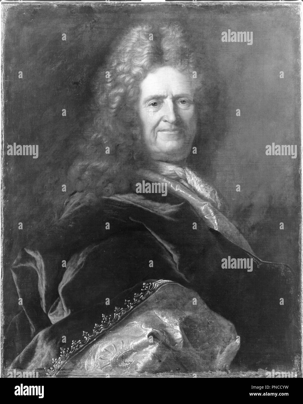 Tableau Toile - Portrait D’un Homme Par Hyacinthe Rigaud - Reproduction Sur Bois - Prêt à Accrocher