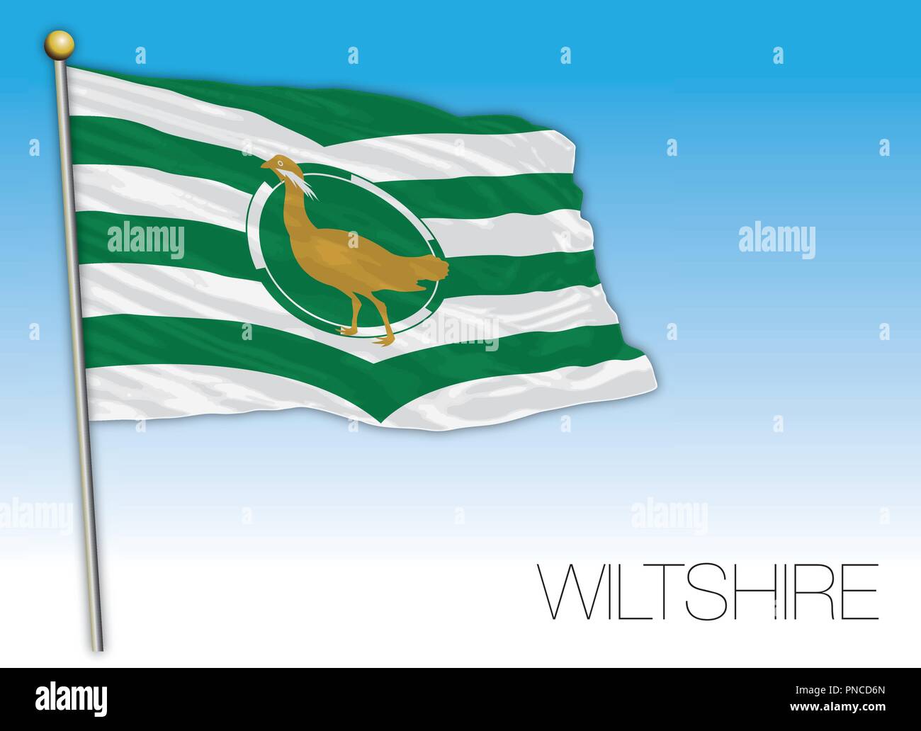 Drapeau comté de Wiltshire, Royaume-Uni, vector illustration Illustration de Vecteur