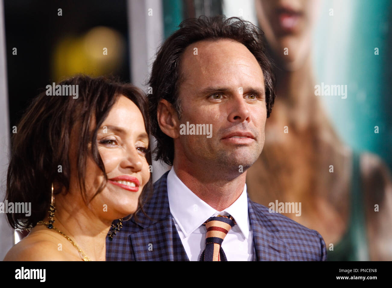 Nadia Conners, James Burgevin Walton à la première de Warner Bros' 'Tomb Raider' tenue à l'Théâtre chinois de Grauman à Hollywood, CA, le 12 mars 2018. Photo par Joseph Martinez / PictureLux Banque D'Images