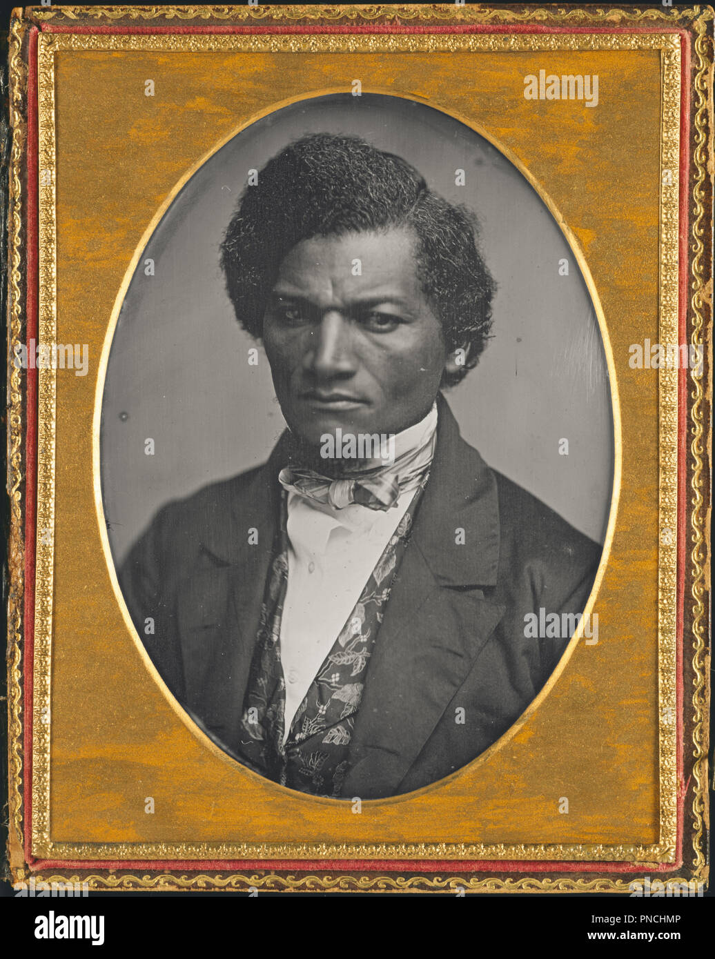 Frederick Douglass. Date/Période : 1847/52. Photographie. Daguerréotype daguerréotype. Hauteur : 140 mm (5.51 in) ; Largeur : 106 mm (4,17 in). Auteur : Samuel J. Miller. Banque D'Images