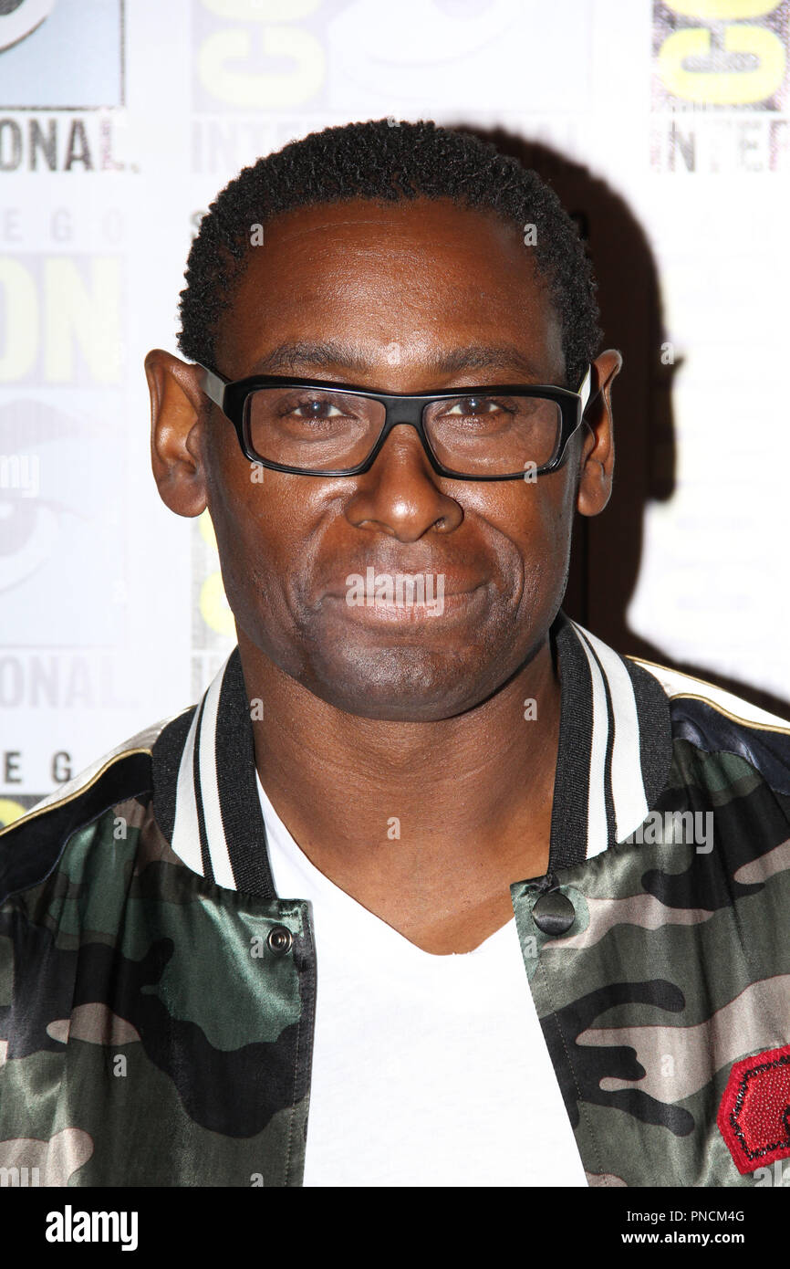 David Harewood promouvoir la nouvelle saison de 'Supergirl' à San Diego Comic Con 2018 International. Tenue à l'hôtel Hilton devant la baie de San Diego, CA. 21 juillet, 2018. Photo par : Richard Chavez / PictureLux Banque D'Images