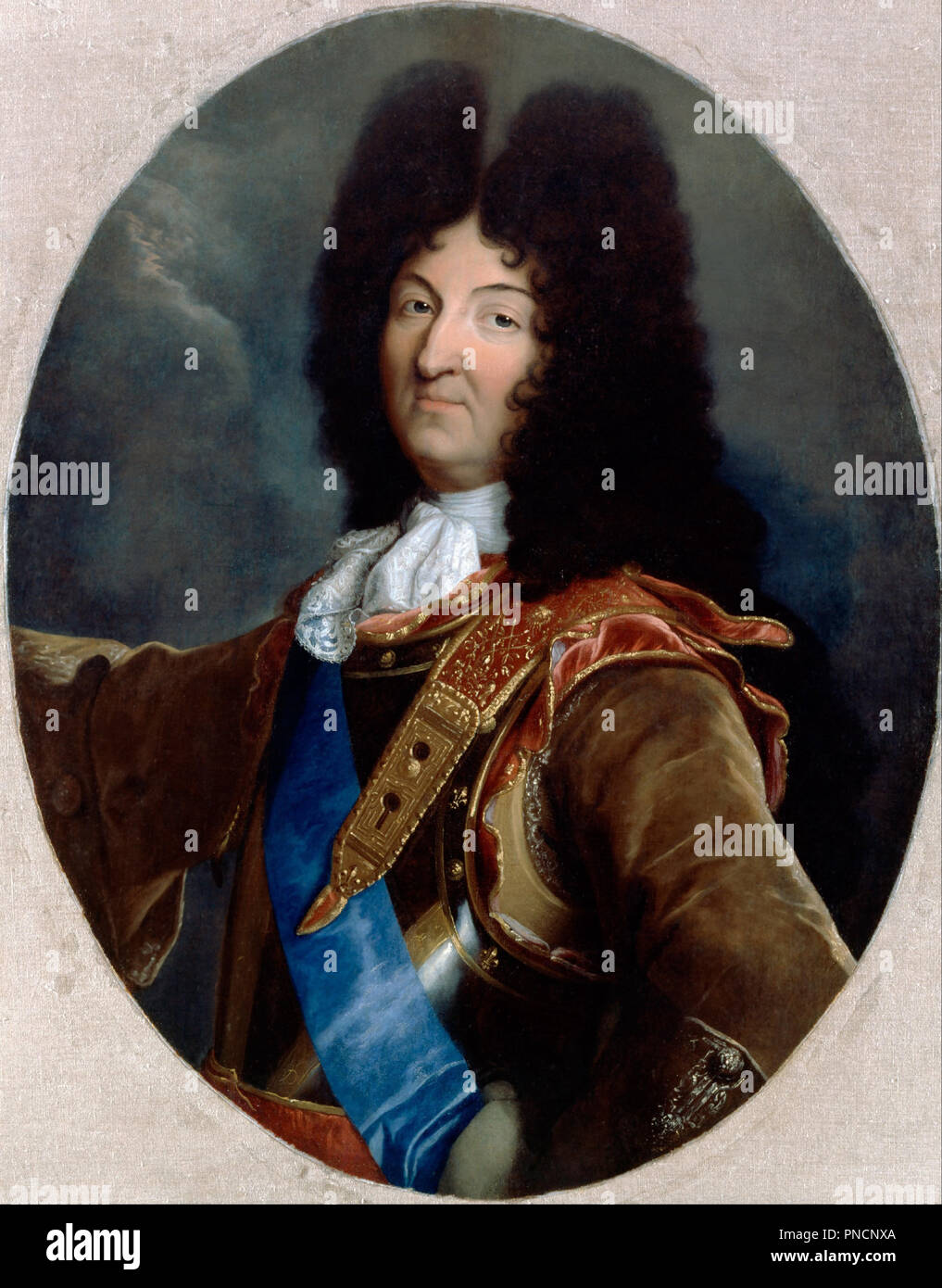 Louis Xiv Date Periode 18e Siecle La Peinture Huile Sur Toile Sur Panneau Hauteur 914 Mm 35 98 Po Largeur 721 Mm 28 38 In Auteur Apres Rigaud Hyacinthe Hyacinthe Rigaud Photo Stock Alamy