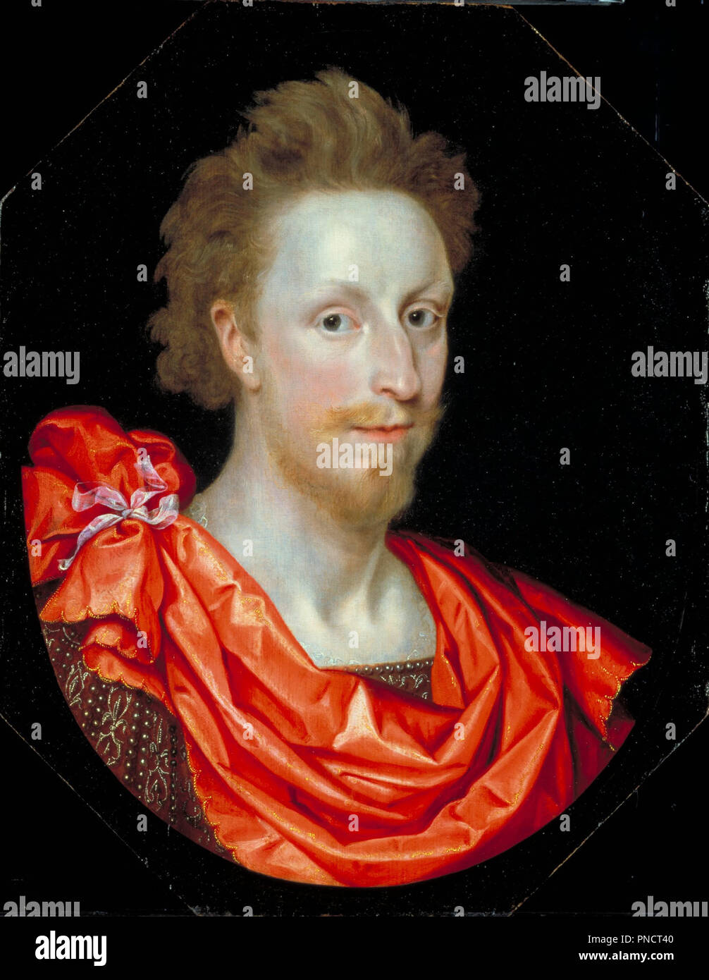 Portrait d'un homme en robe classique, peut-être Philip Herbert, 4e comte de Pembroke. Date/Période : Ca. 1610. La peinture. Huile sur panneau de chêne. Hauteur : 556 cm (18.2 ft) ; Largeur : 446 cm (14.6 ft). Auteur : Marcus Gheeraerts le plus jeune. Gheeraerts II, Marcus. Banque D'Images