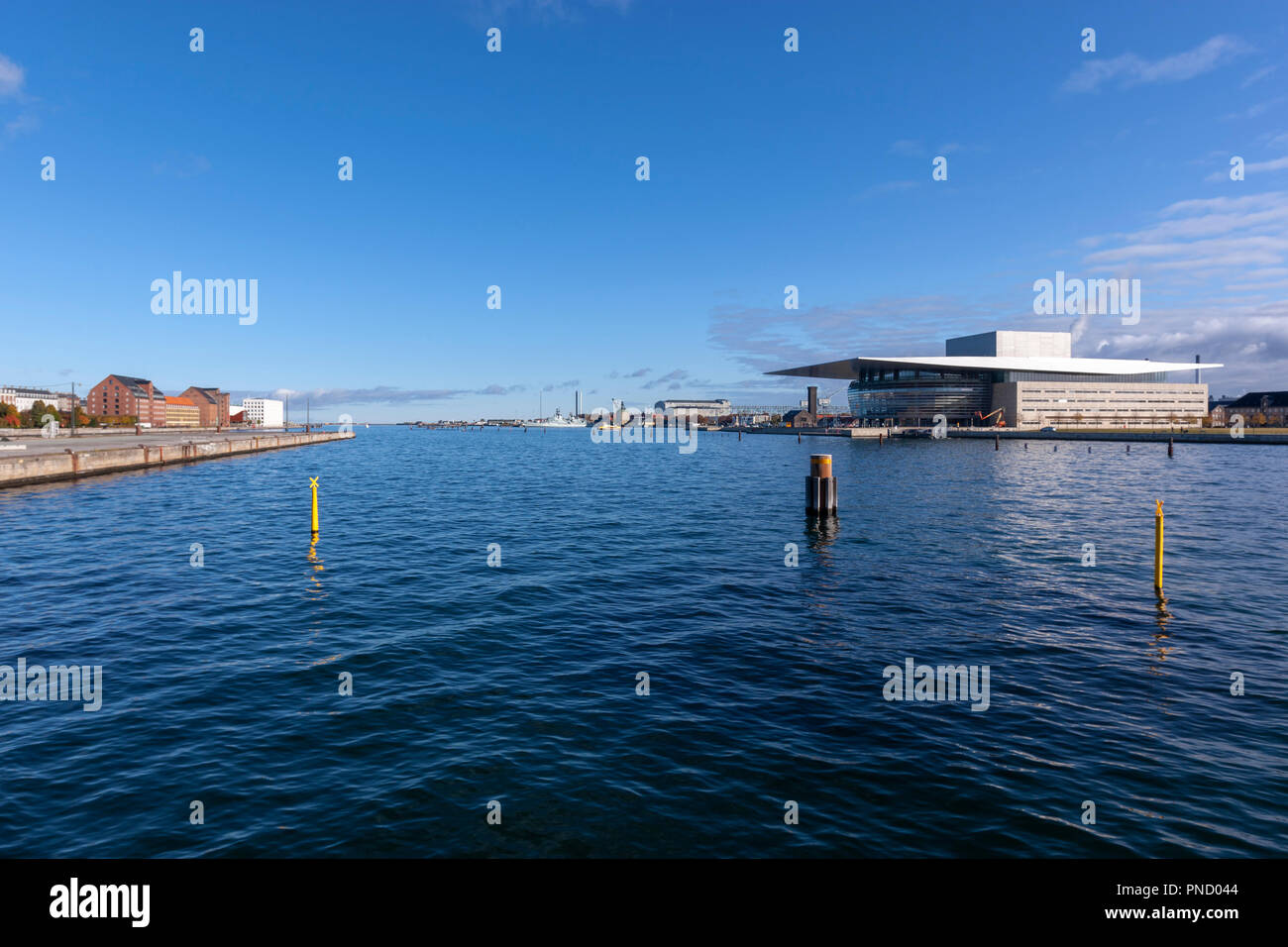 L'Opéra de Copenhague, l'architecte Henning Larsen, de Københavns Havn, Copenhague, Danemark Banque D'Images