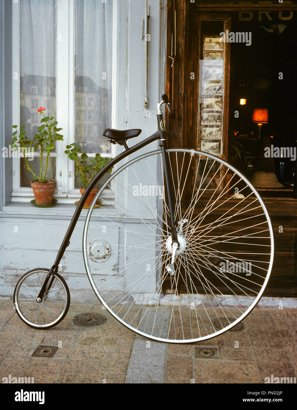 Années 1870 Années 1880, Penny Farthing ANTIQUE-HAUT WHEELER LOCATION - KB32335 PHT001 HARS Old Fashioned Banque D'Images