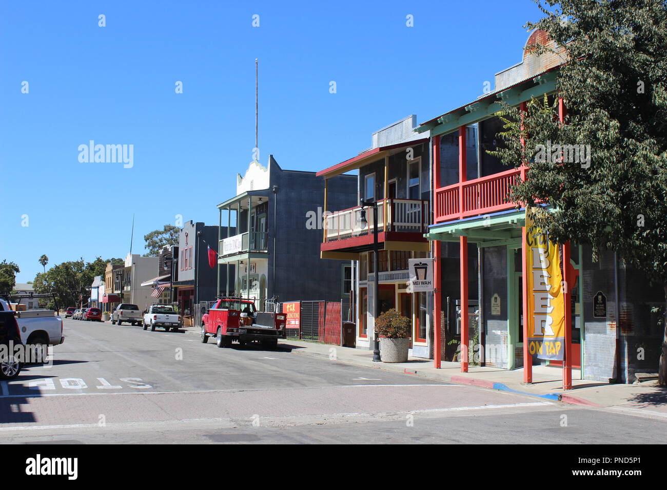 Rue principale, Section Chinoise, Isleton, California Banque D'Images