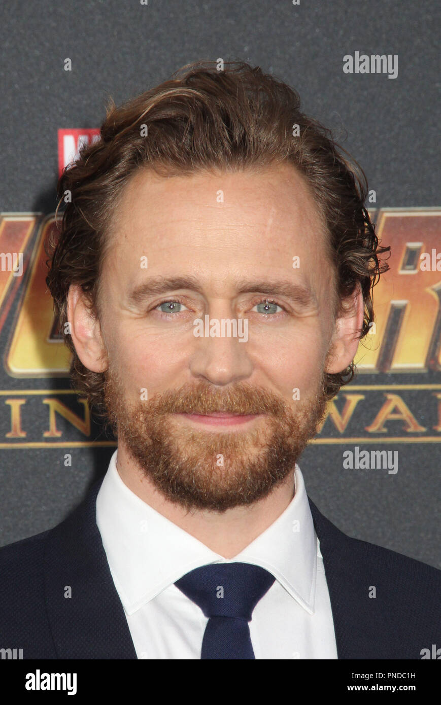 Tom Hiddleston 23/04/2018 La première mondiale de "Avengers : l'infini la guerre" s'est tenue à Hollywood, CA Photo par Izumi Hasegawa / HNW / PictureLux Banque D'Images
