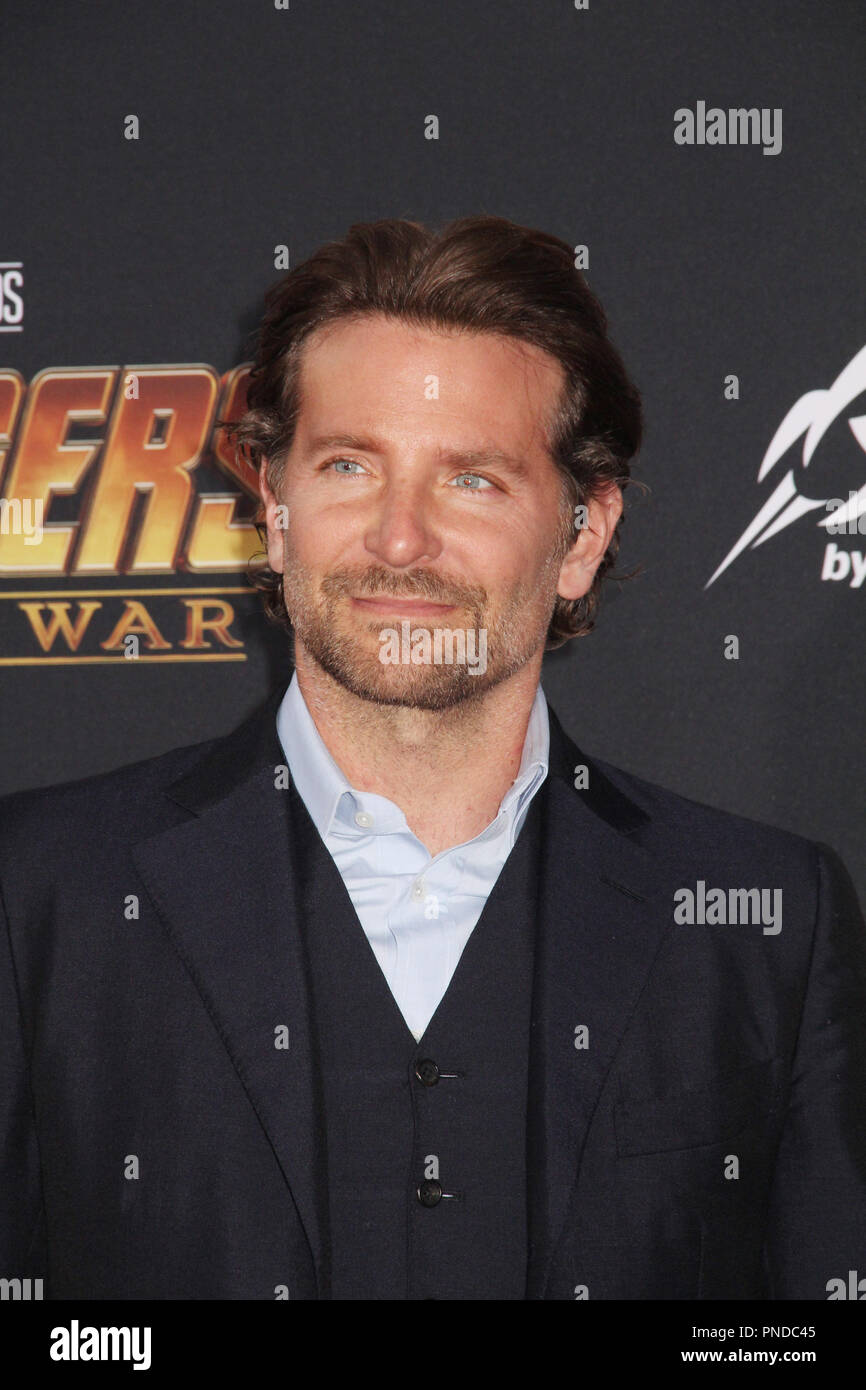 Bradley Cooper 23/04/2018 La première mondiale de "Avengers : l'infini la guerre" s'est tenue à Hollywood, CA Photo par Izumi Hasegawa / HNW / PictureLux Banque D'Images