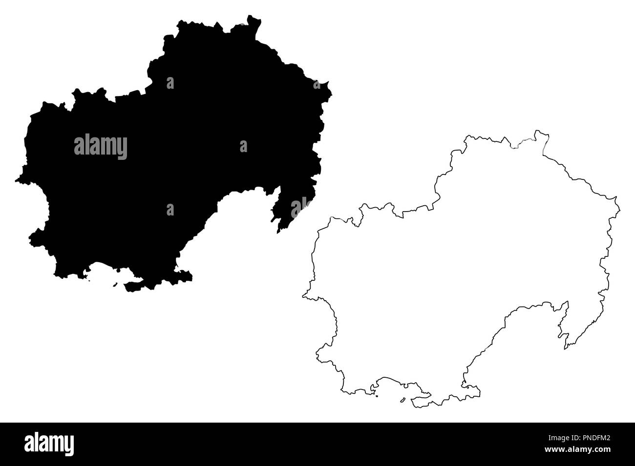 Oblast de Magadan (Russie, Sujets de la Fédération de Russie, les oblasts de Russie) map vector illustration, croquis Gribouillage à l'oblast de Magadan, site Illustration de Vecteur