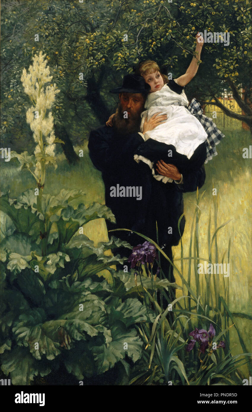 Le veuf. Date/période : 1876. La peinture. Huile sur toile. Hauteur : 1 545 mm (60,82 po) ; largeur : 1 140 mm (44.88 in). Auteur : Tissot, James. JAMES TISSOT (JACQUES-JOSEPH). Tissot James Jacques Joseph. Banque D'Images