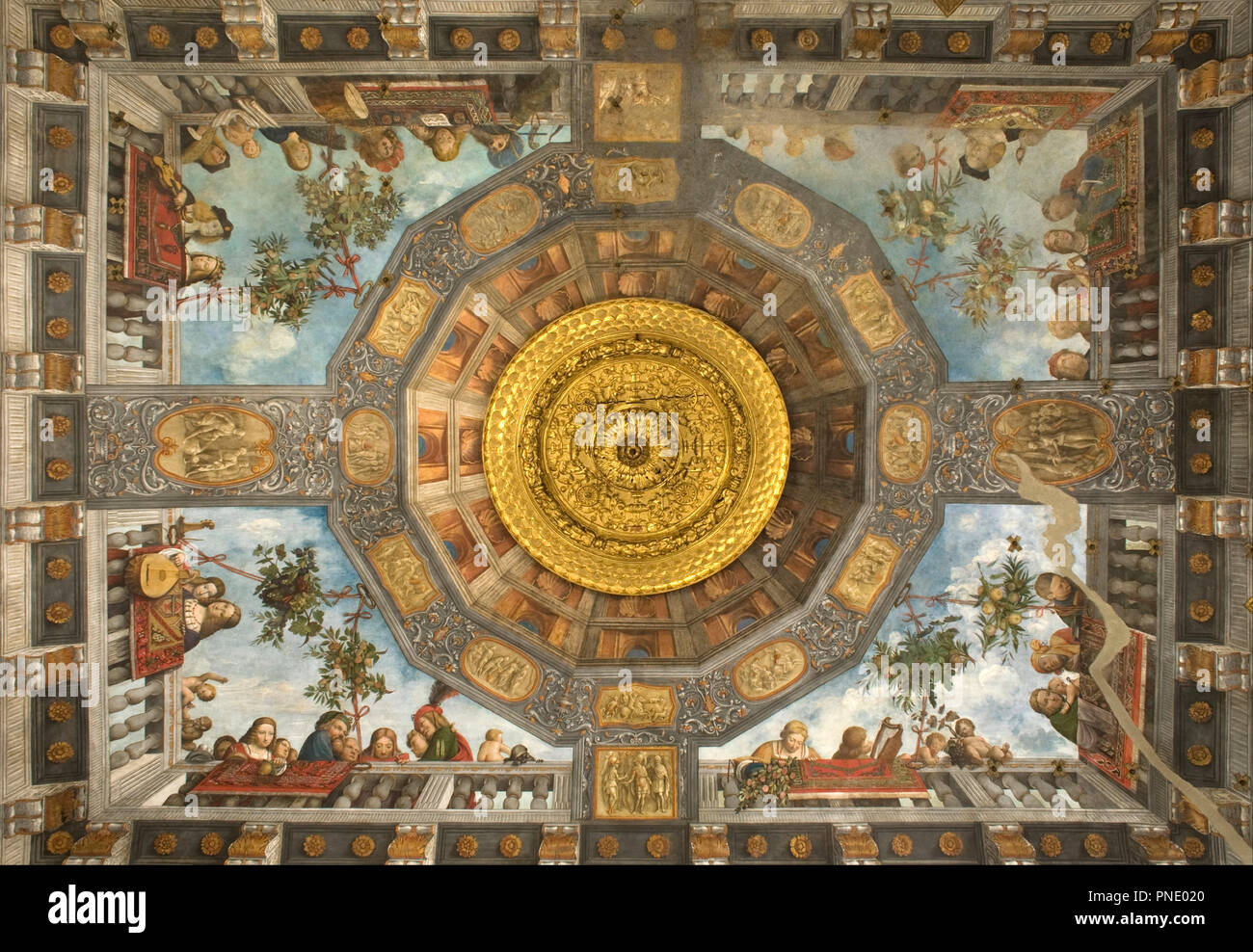 Salle du trésor en plein air. Date/Période : 1503/1506. Auteur : Benvenuto Tisi dit Il Garofalo. Banque D'Images