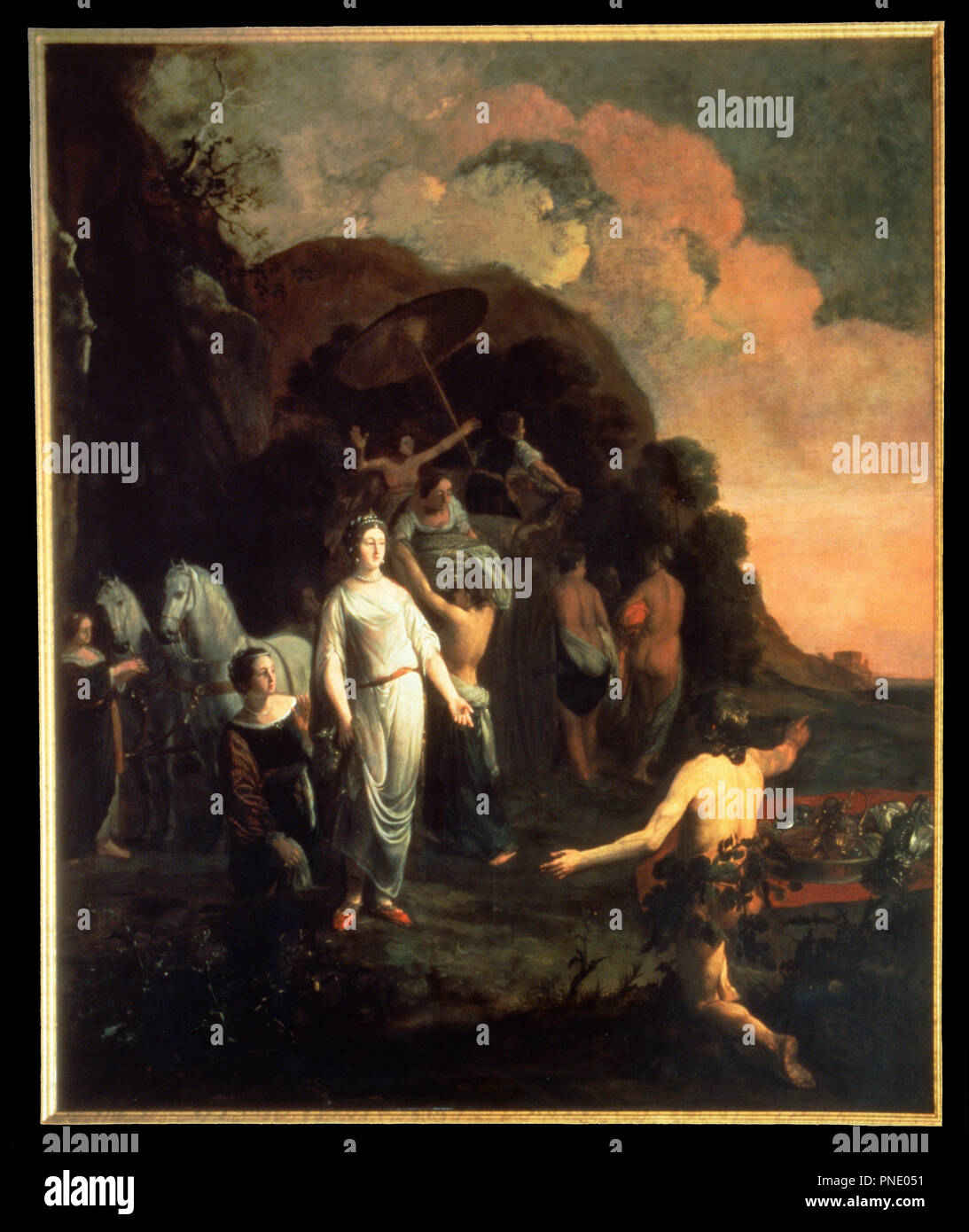 Ulysse et Nausicaa. Date/période : 1657. La peinture. Hauteur : 2 000 mm (78.74 in) ; largeur : 1 670 mm (65,74 po). Auteur : THOMAS DE KEYSER. Banque D'Images