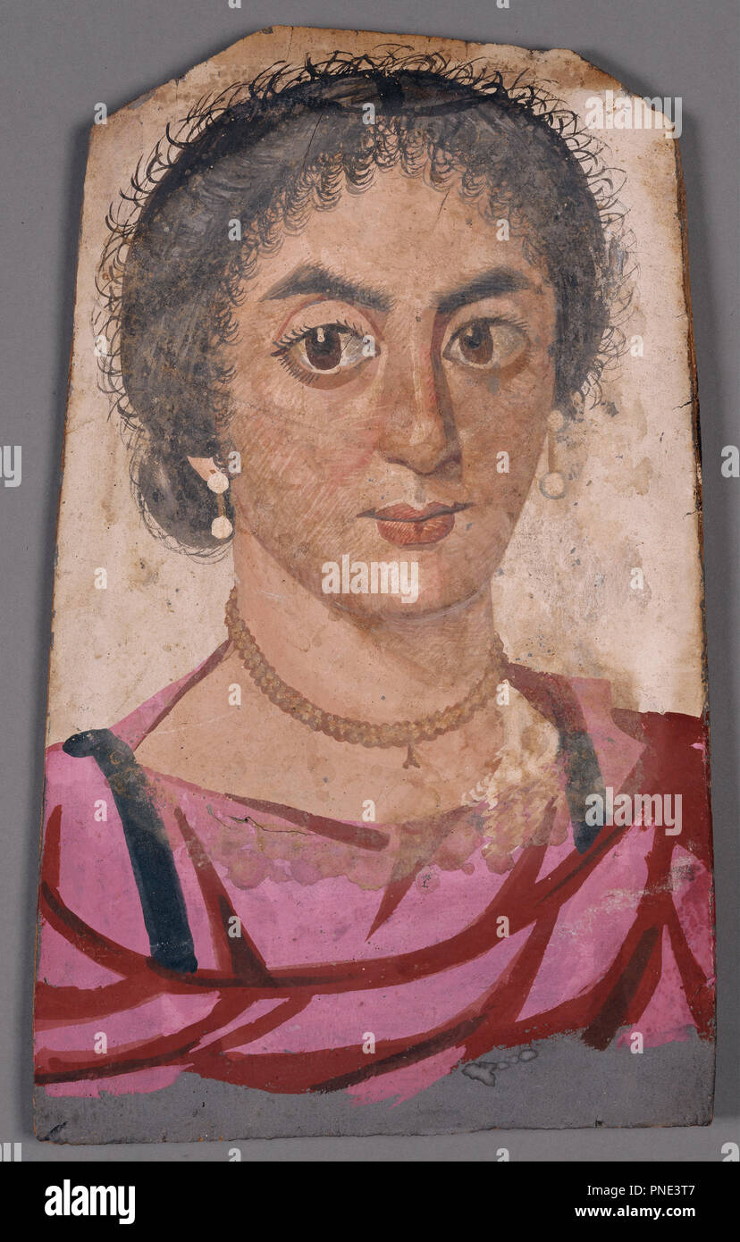 Maman Portrait d'une femme. Date/Période : Ca. 170 - 200. De Bord. Tempera sur bois. Hauteur : 349 mm (13.74 in) ; Largeur : 213 mm (8,38 in). Auteur : Inconnu. Banque D'Images