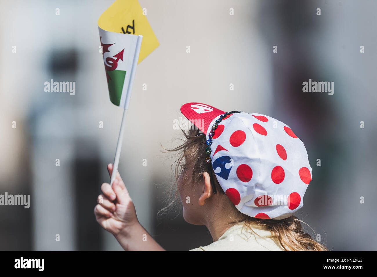 Geraint Thomas : vainqueur du Tour de France accueil accueil événement, du château de Cardiff, Cardiff, Pays de Galles, 9 août 2018. Photos prises par John Smith/même vieille Smit Banque D'Images