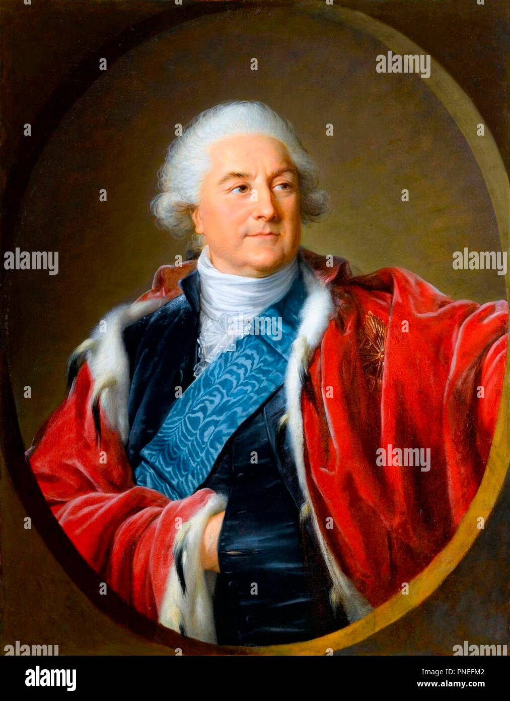 Portrait de Stanislas Auguste Poniatowski, roi de Pologne. Louise Elisabeth Vigee Le Brun, vers 1797 Banque D'Images