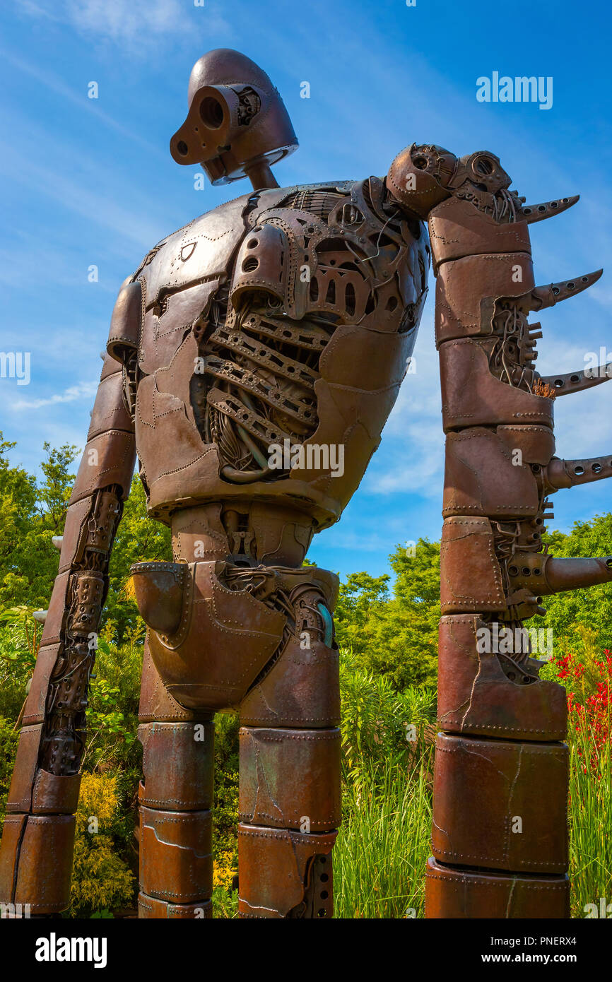 Tokyo, Japon 29 Avril 2018 Statue du robot à partir du Studio Ghibli film 
