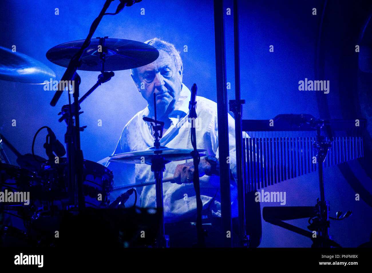 Milan Italie 20 septembre 2018 Nick Mason's Saucerful of Secrets live au Teatro degli Arcimboldi © Roberto Finizio / Alamy Crédit : Roberto Finizio/Alamy Live News Banque D'Images