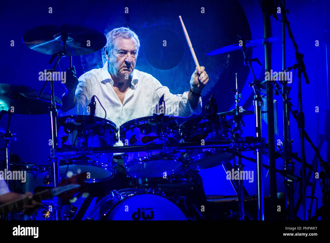 Milan Italie. 20 septembre 2018. Le groupe de rock psychédélique Anglais NICK MASON'S SAUCERFUL OF SECRETS il se produit au Teatro degli Arcimboldi durant la "Tour d'Europe 2018' Credit : Rodolfo Sassano/Alamy Live News Banque D'Images