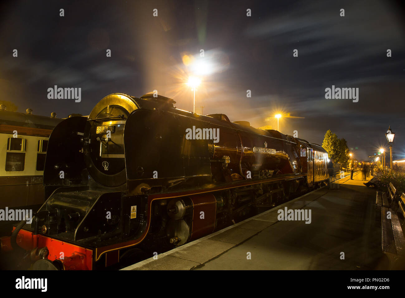 Kidderminster, UK. 21 Septembre, 2018. Plaisir à la Severn Valley Railway's Automne Gala Vapeur continue jusqu'à tard dans la nuit que les visiteurs de profiter pleinement du vaste soir calendrier l'exécution de ce soir et demain. Credit : Lee Hudson/Alamy Live News Banque D'Images