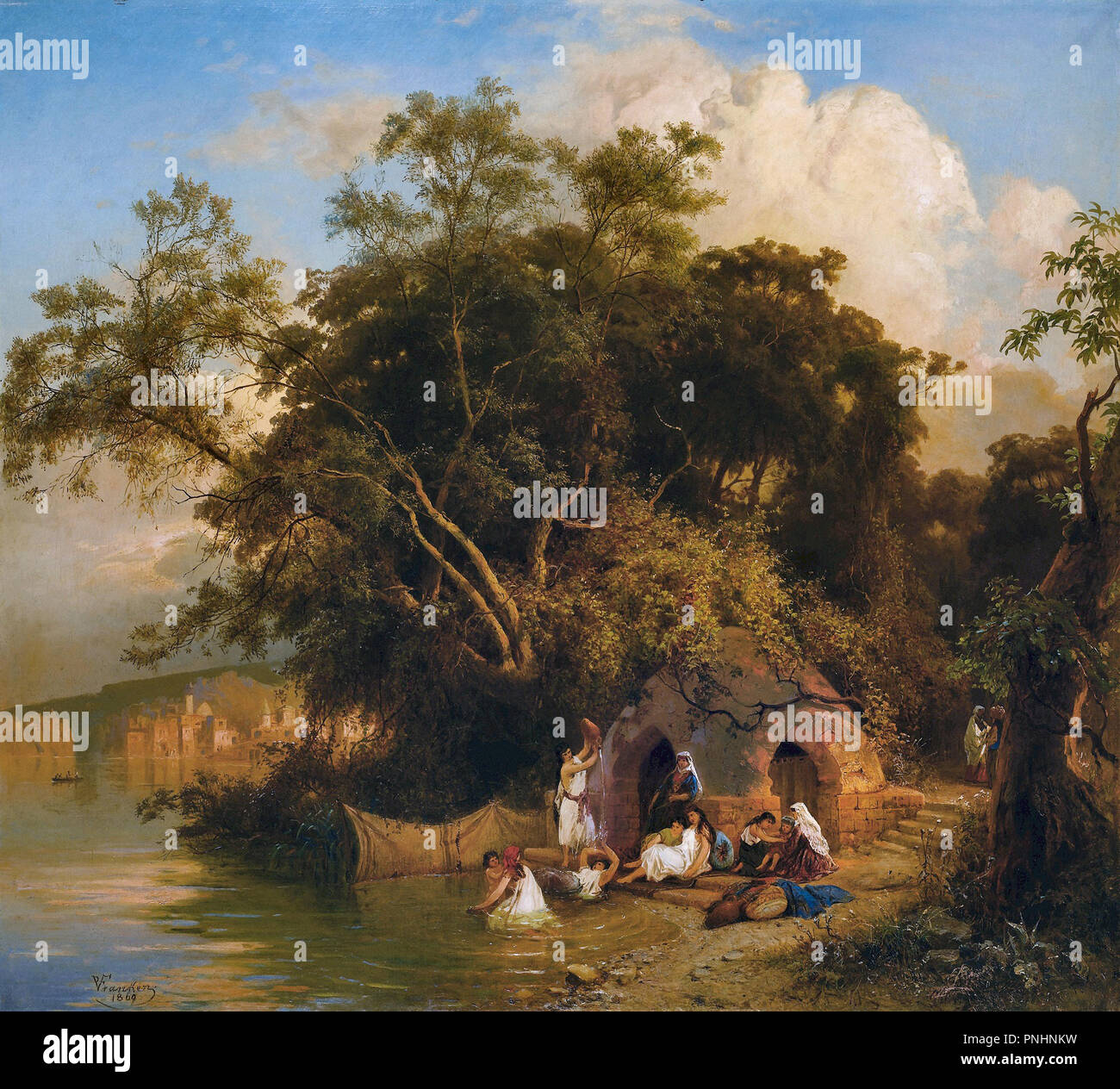 Paul von Franken - Femmes orientales Echelle Banque D'Images