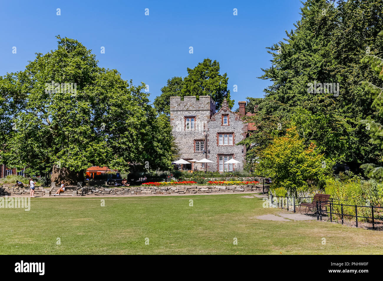 Le Westgate gardens à Canterbury Banque D'Images