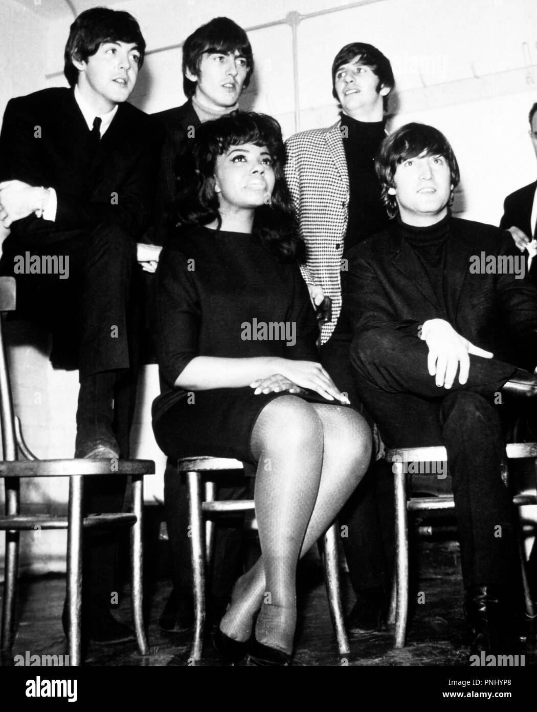 Mary Wells et les Beatles. Banque D'Images