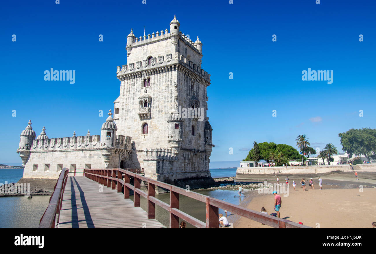 La Tour de Belém, à Lisbonne. Portugal Banque D'Images