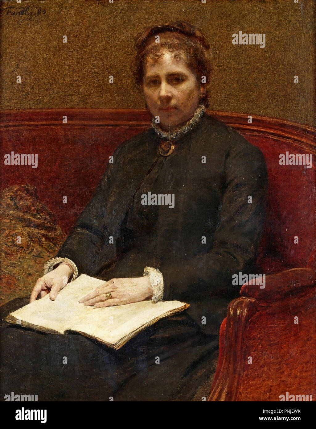 Henri Fantin-Latour Théodore - la femme de l'artiste Banque D'Images