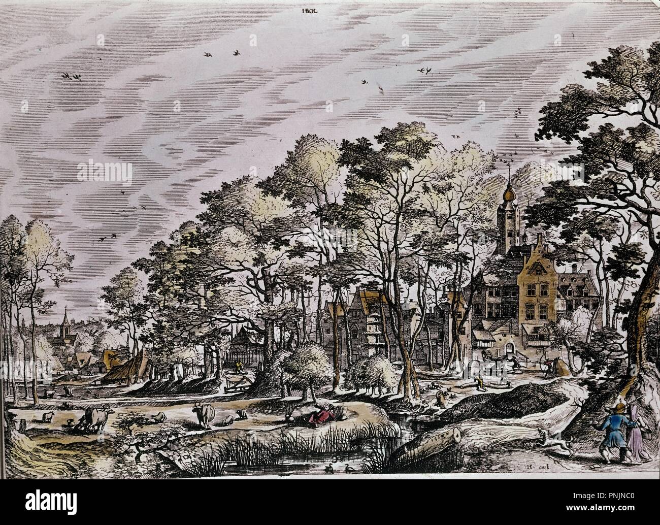 Gravure En Couleurs Originale 'Habitants Du Mexique' Datant De 1806 - Art Ancien Sur Papier