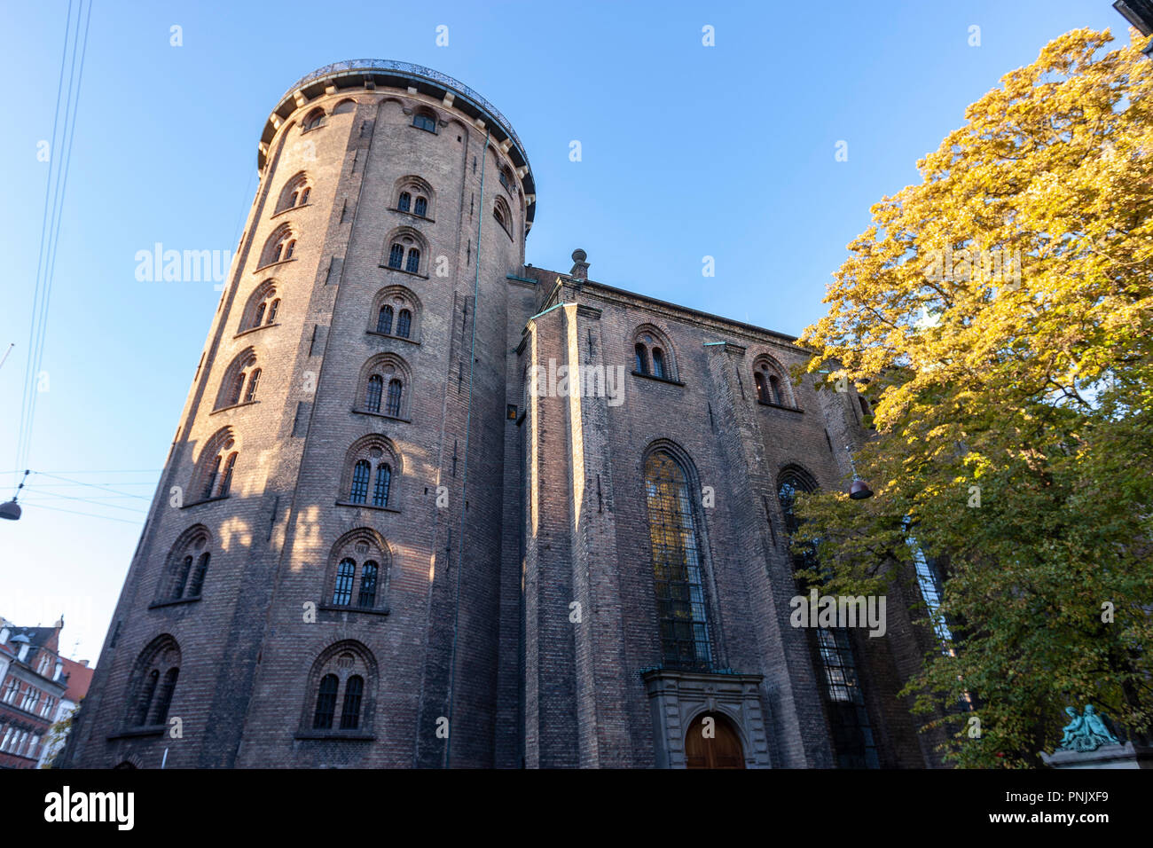 Rundetårn Rundetårn, la tour ronde () à Copenhague, Danemark Banque D'Images