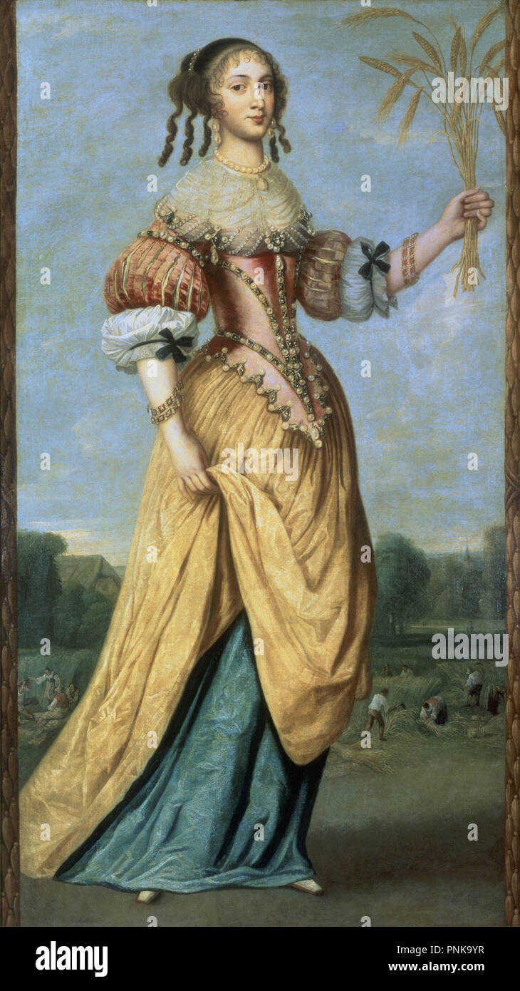 'L'été', 17e siècle, huile sur toile, 196 x 110 cm, P02886. Auteur : ANONIMO FRANCES. Emplacement : Museo del Prado-PINTURA. MADRID. L'ESPAGNE. Banque D'Images