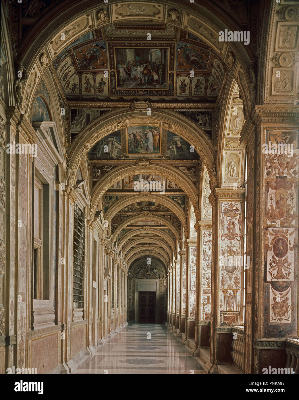 Stuc. Vatican, Raphael Prix. Auteur : Raphaël. Emplacement : MUSEOS VATICANOS-GALERIA DE APARTAMENTOS. Banque D'Images