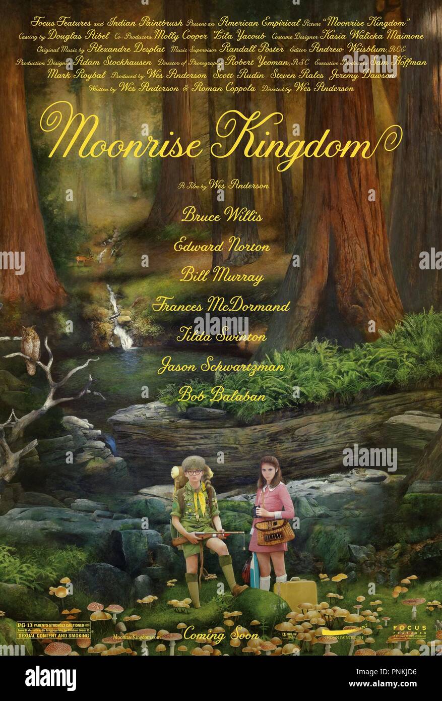 Titre original : MOONRISE KINGDOM. Titre en anglais : MOONRISE KINGDOM. Année : 2012. Réalisateur : WES ANDERSON. Credit : indian paintbrush / Album Banque D'Images
