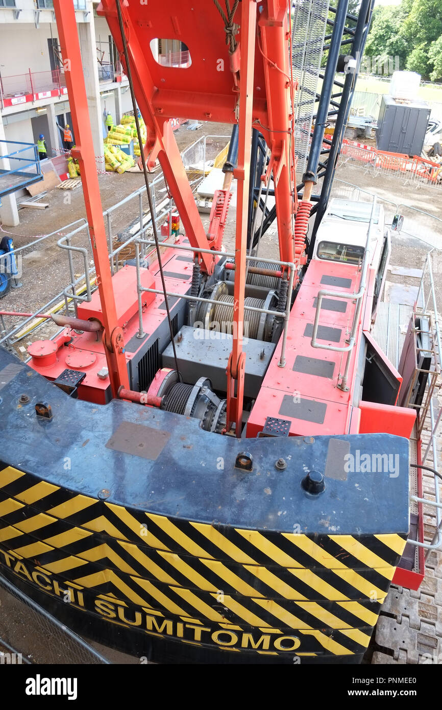 Juillet 2015 - Grande grue à chenille détail Banque D'Images