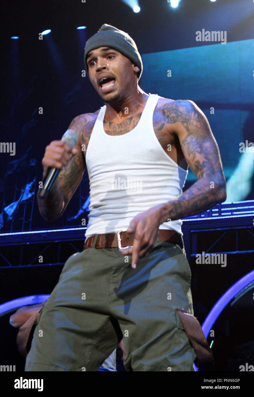 Place De Concert Chris Brown Chris Brown se produit en concert à l'American Airlines Arena de Miami le 5  octobre 2011 Photo Stock - Alamy