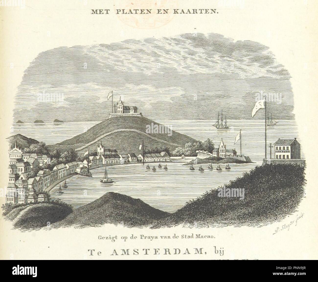 Libre à partir de la page 11 de "Reize naar de Oost- en Westkust van Zuid-Amerika en van daar naar de sandwichs- en Philippijnsche Eilanden, Chine enz. done, in de jaren 1826, 1827, 1828, en 1829. [Avec des plaques.]' . Banque D'Images