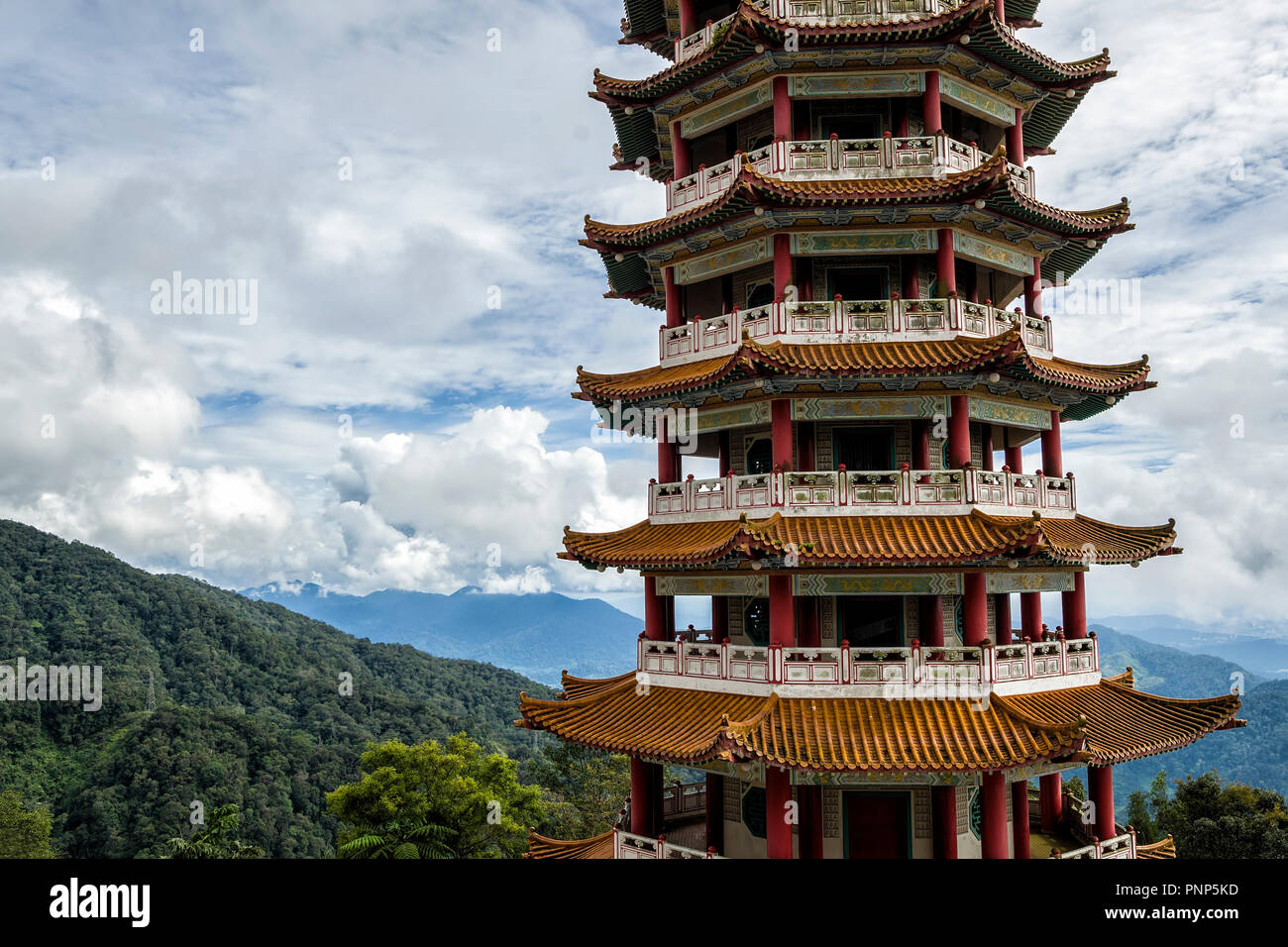 Chin Swee, Pagode du Temple de Genting Highland, la Malaisie - Le temple est situé sur le chemin jusqu'à Genting Highland. Banque D'Images