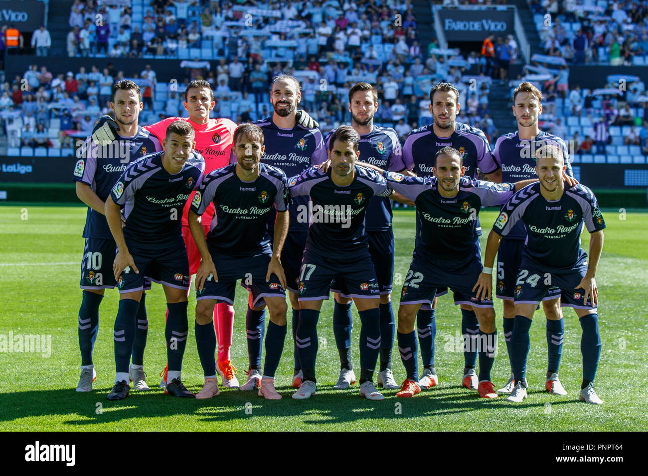 Vigo, Espagne. 22 Sept ; 2018. La Liga match entre Real Club Celta de Vigo et Real Valladolid en Balaidos stadium ; Vigo ; score final 3-3. Credit : Brais Seara/Alamy Live News Banque D'Images