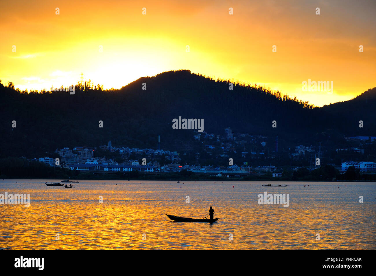 Le lac Dianchi Banque D'Images