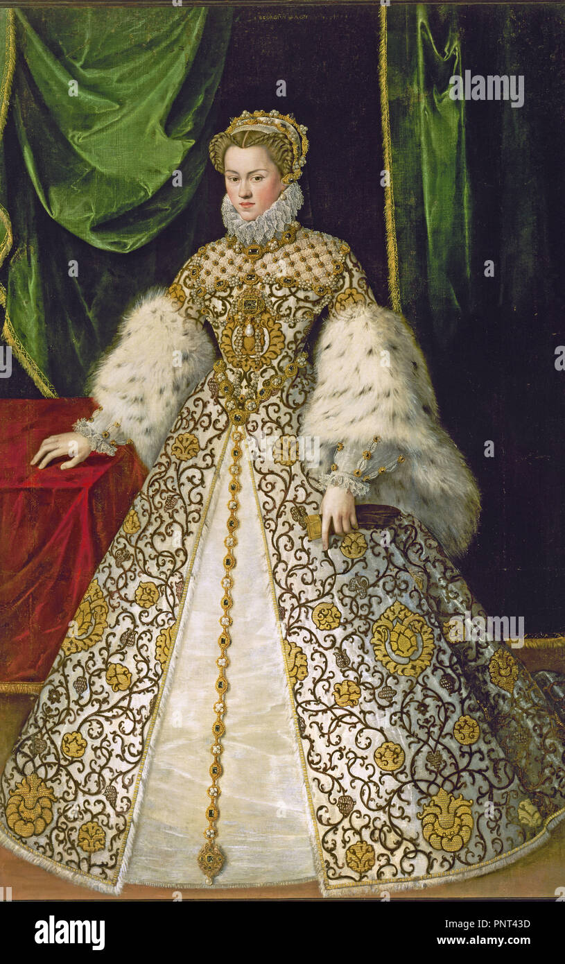 ISABEL DE L'AUTRICHE - (1501-1573) - 181x125 cm. Auteur : VAN STRAETEN. Emplacement : COLECCION de Descalzas Reales. MADRID. L'ESPAGNE. Banque D'Images