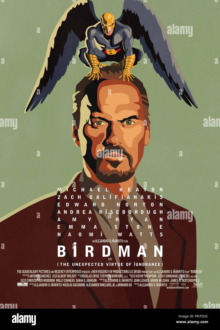 Titre original : BIRDMAN. Titre en anglais : BIRDMAN. Année : 2014. Réalisateur : ALEJANDRO GONZALEZ IÑARRITU. Credit : Fox Searchlight Pictures / Album Banque D'Images