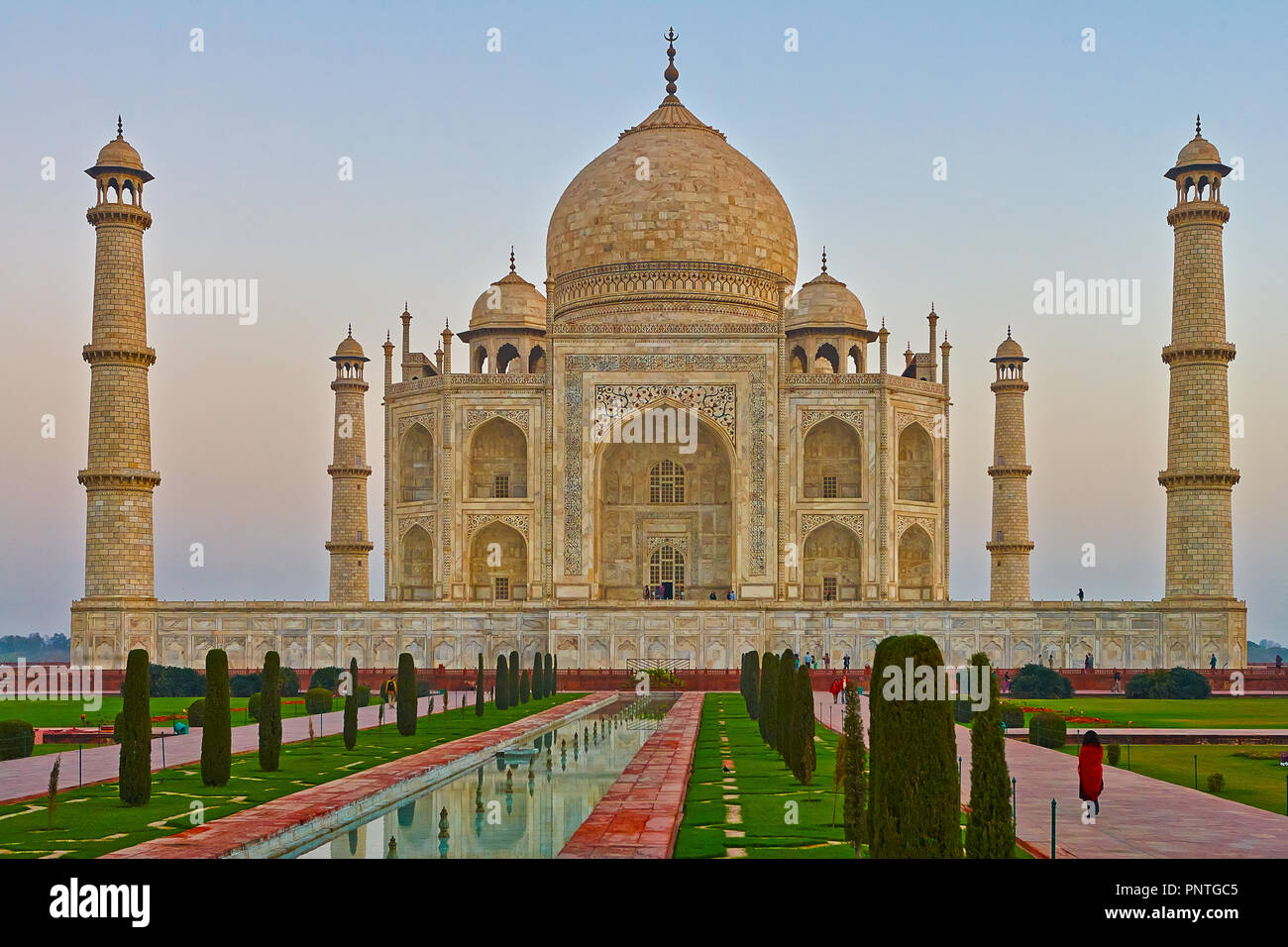 Taj Mahal, Agra, Inde, Banque D'Images