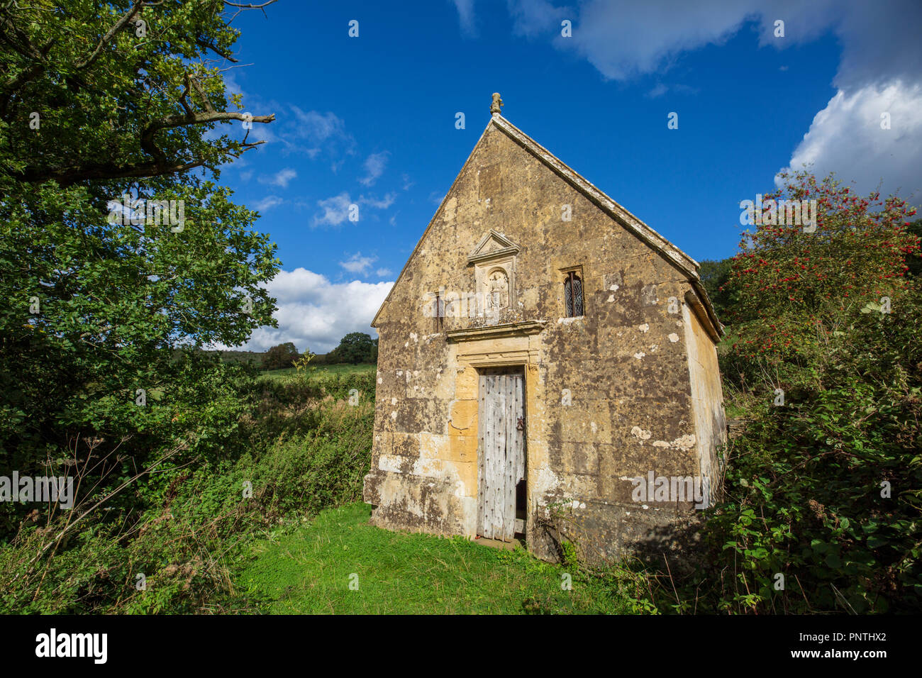 St Kenelm's puits sacré près de Winchcombe, Cotswolds, Gloucestershire, Angleterre Banque D'Images St Kenelm's puits sacré près de Winchcombe, Cotswolds, Gloucestershire, Angleterre Banque D'Images